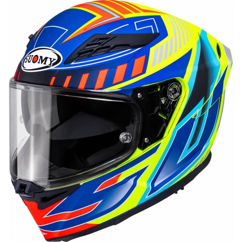 MOTORCYCLE HELMET SUOMY STELLAR 2 DEEPSPACE MATT BLUE YELLOW M ECE 22.06
