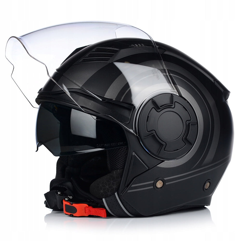 MOTORCYCLE HELMET | VITO ISOLA | OPEN FACE TITAN MATT SCOOTER CHOPPER + BLENDA Packaging status original