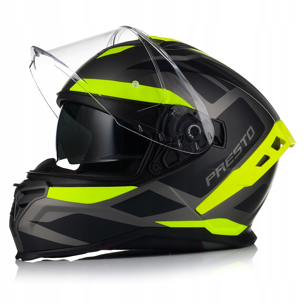 MOTORCYCLE HELMET | VITO PRESTO | MEN'S MATT PINLOCK SYSTEM + BLEND ECE 06 Packaging status original