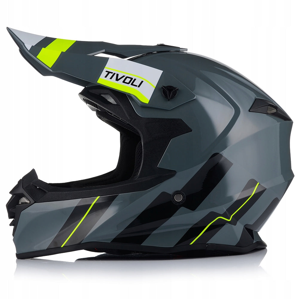 MOTORCYCLE HELMET | VITO TIVOLI NARDO GREY | OFF-ROAD ENDURO CROSS QUAD ATV Packaging status original