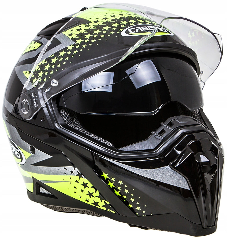 MOTORCYCLE HELMET WITH BLEND CABERG JACKAL SNIPER size L Packaging status original