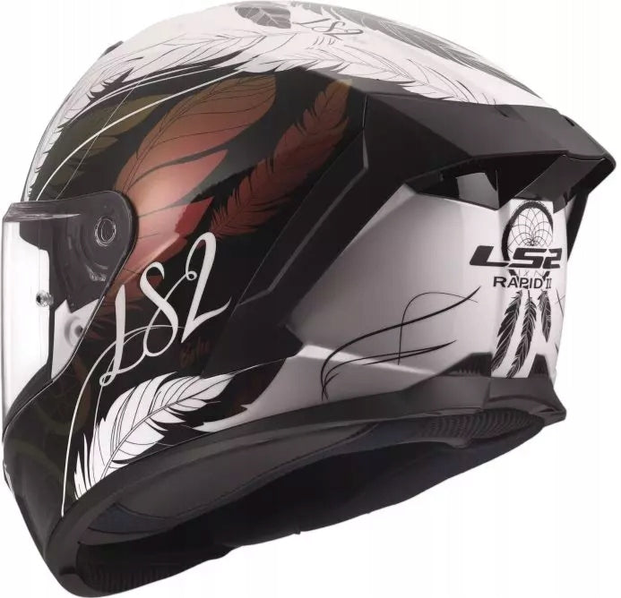 MOTORCYCLE INTEGRAL HELMET LS2 FF820 RAPID III BOHO WHITE BLACK PINK XXS Manufacturer's catalog number AK1682009021