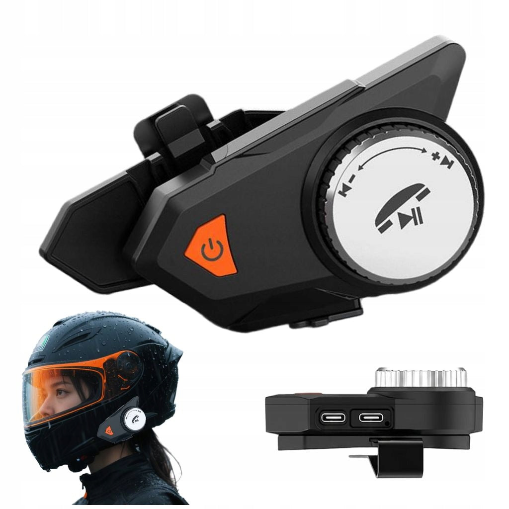 MOTORCYCLE INTERCOM ARTNICO BLUETOOTH FOR HELMET WITH MICROPHONE BLACK