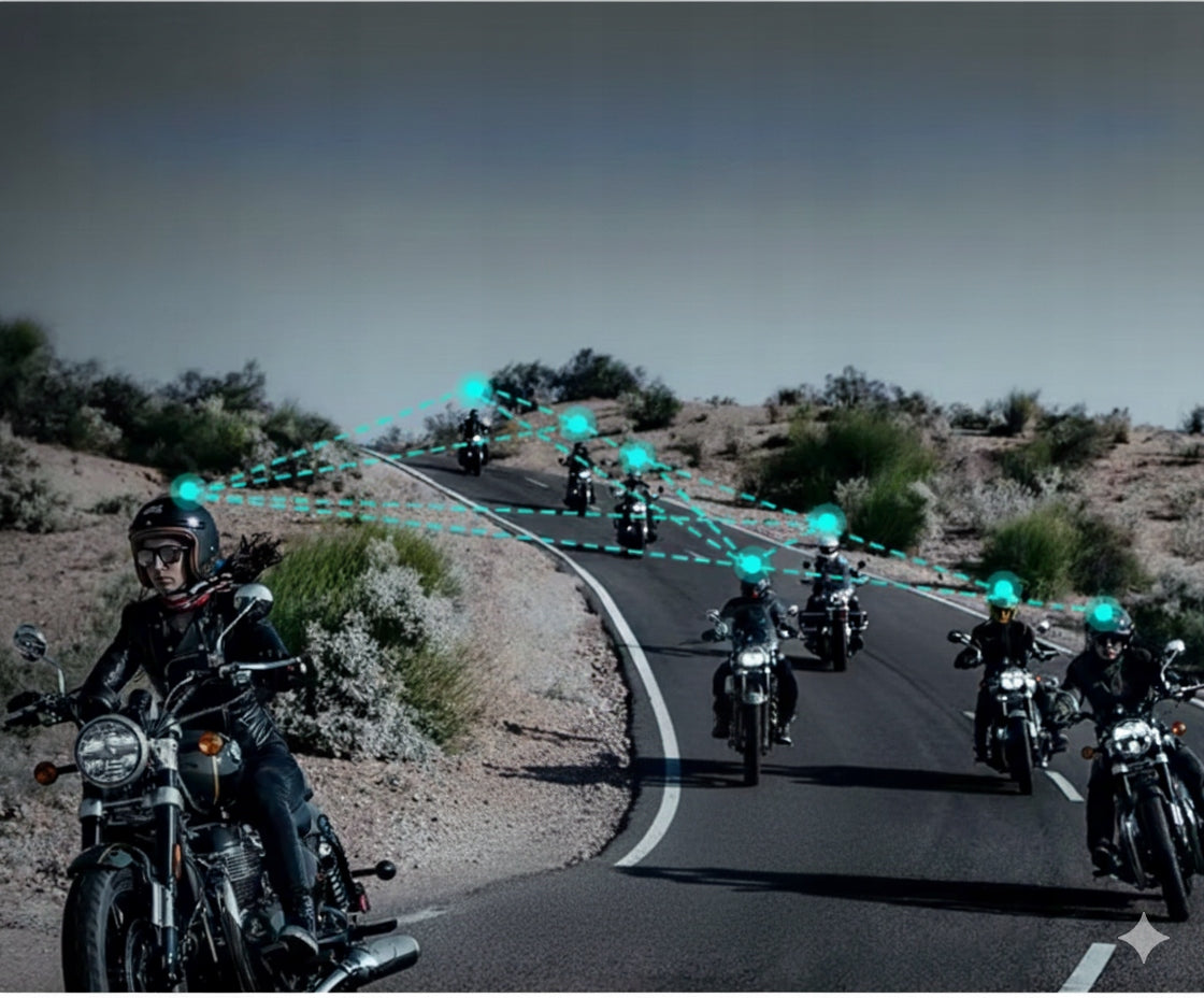 MOTORCYCLE INTERCOM VITO Y8 MESH BLUETOOTH up to 8 MOTO WATERPROOF 1500m Packaging status original