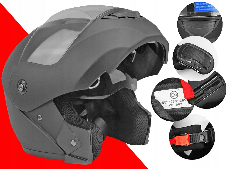 MOTORCYCLE JAW HELMET FLIP-UP BLENDA MAT S Manufacturer's catalog number 003-0001-624