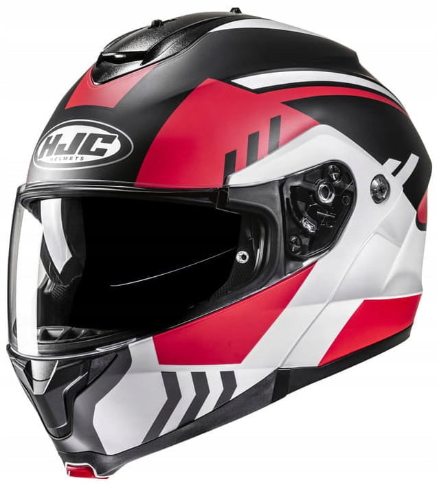 MOTORCYCLE JAW HELMET HJC C91N KAON BLACK/RED XXL