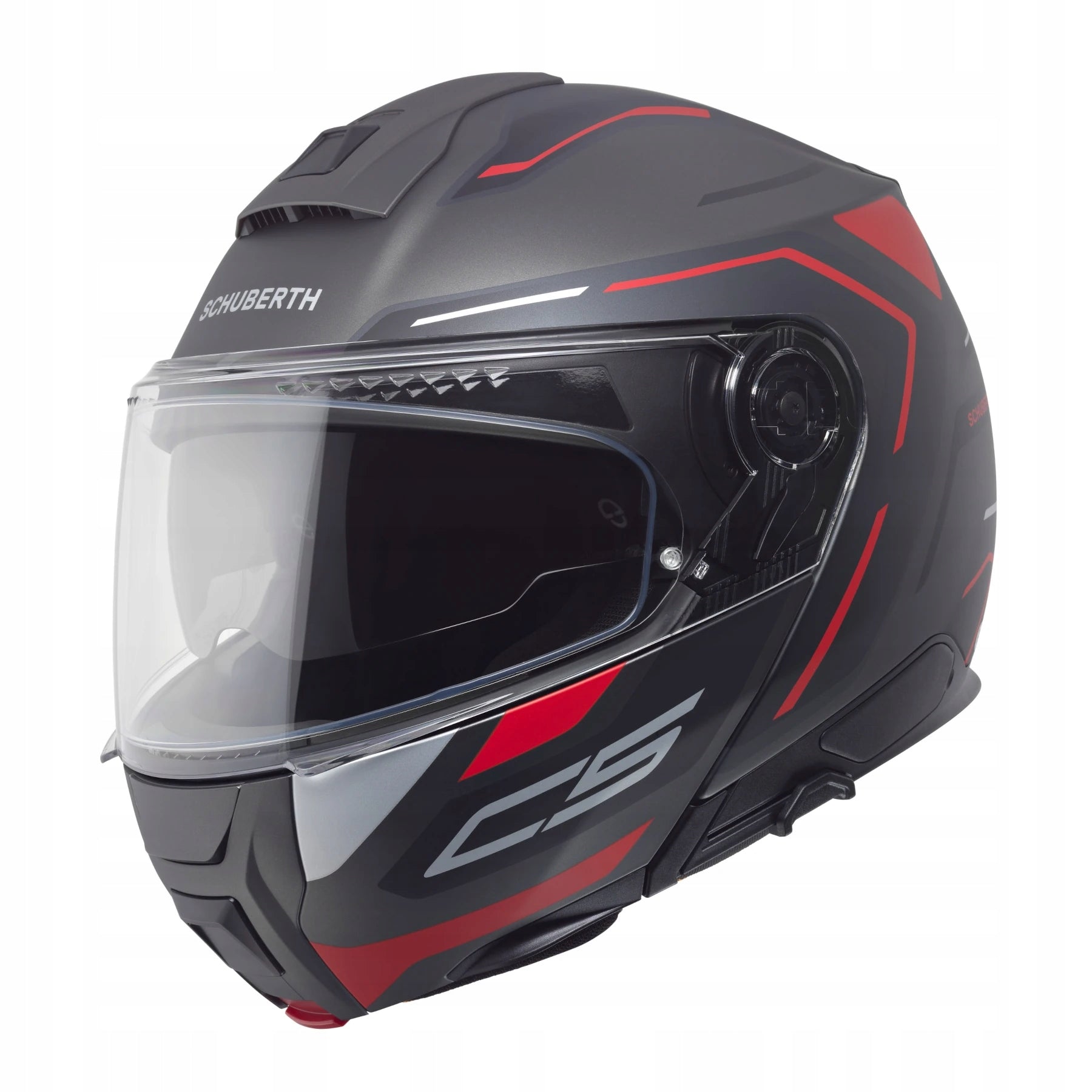MOTORCYCLE JAW HELMET SCHUBERTH C5 OMEGA ANTHRACITE MATTE r. XL