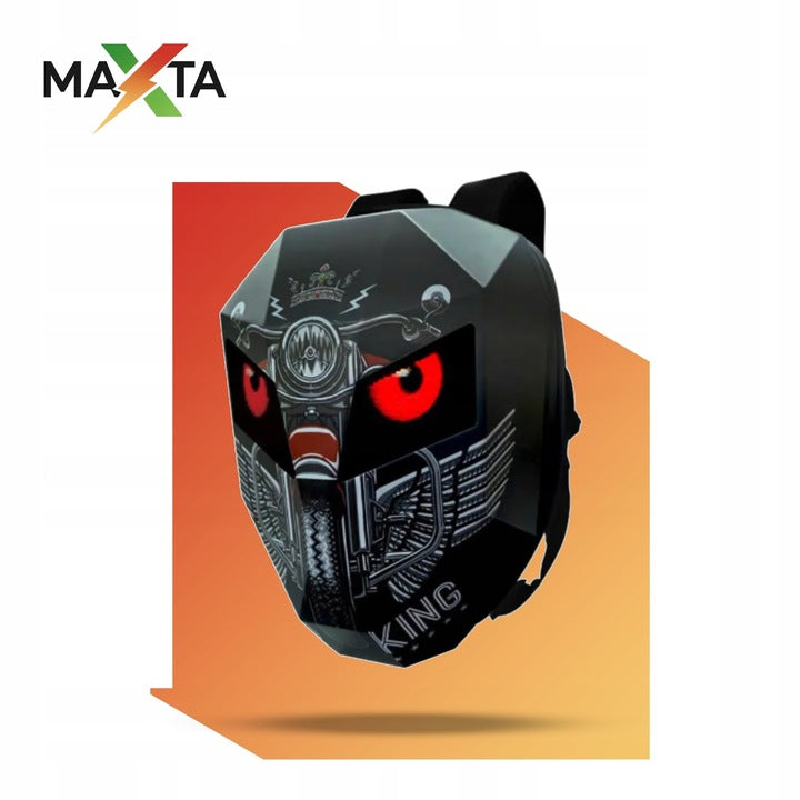 MOTORCYCLE LED BACKPACK WITH EYE DISPLAY BLUETOOTH MOTO APP Packaging status original