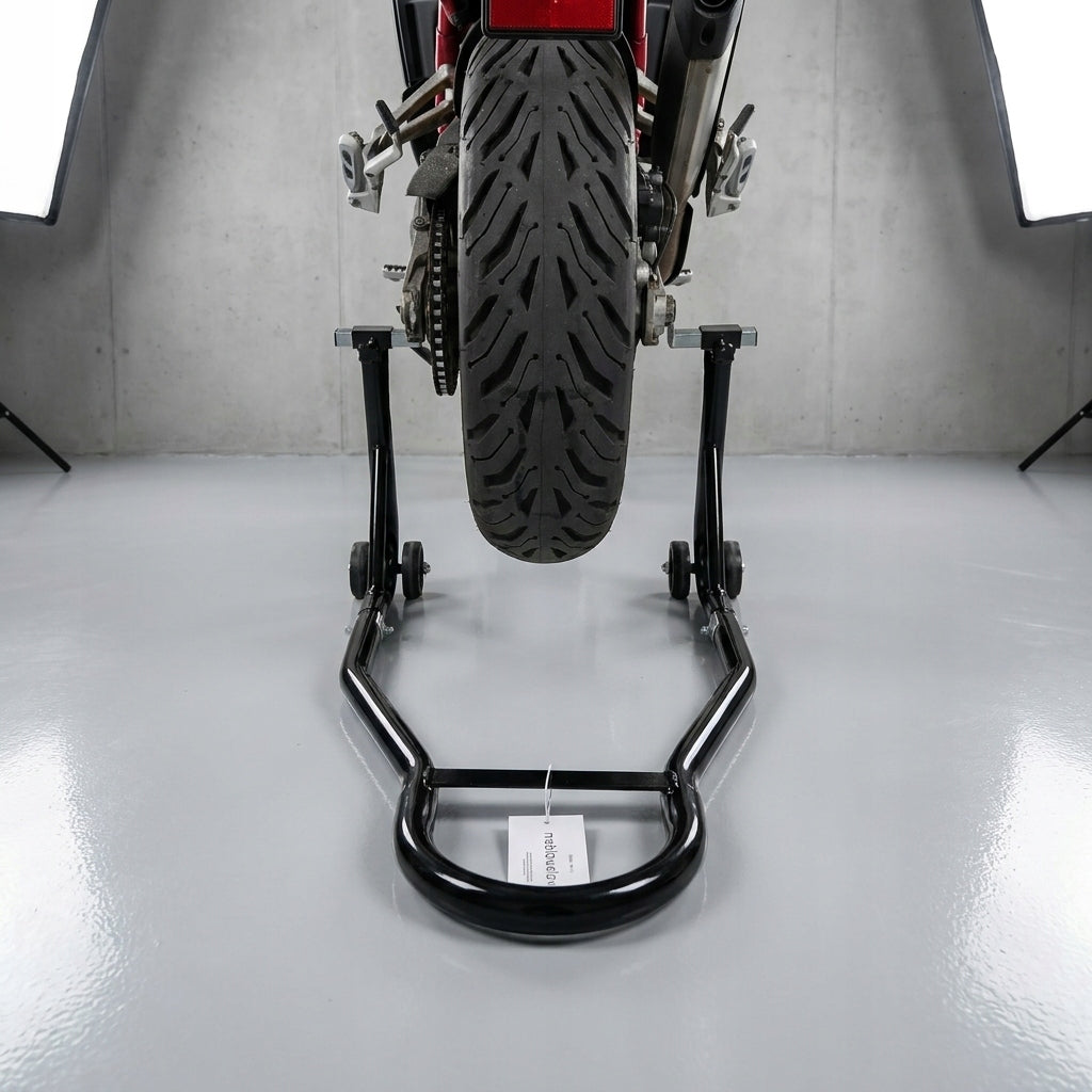 MOTORCYCLE LIFT RACK REAR WHEEL REAR FOR MOTORBIKE - 2 TYPES OF TIPS Customs tariff code 84254200