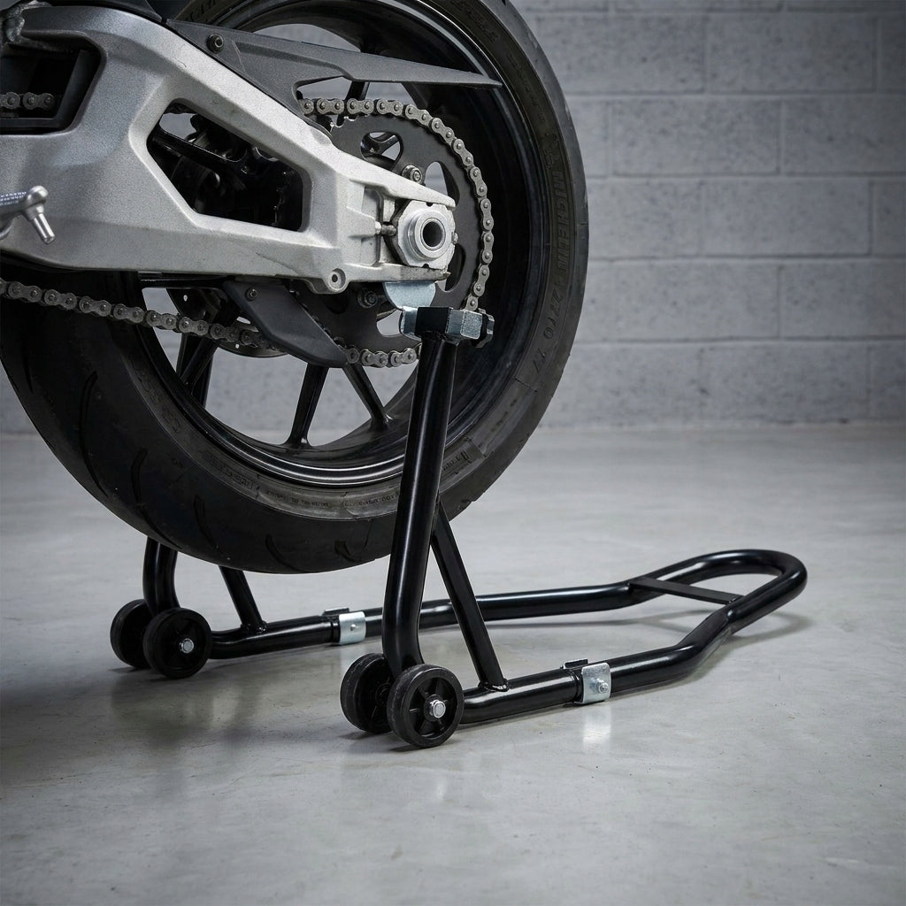 MOTORCYCLE LIFT RACK REAR WHEEL REAR FOR MOTORBIKE - 2 TYPES OF TIPS EAN (GTIN) 5904107192659