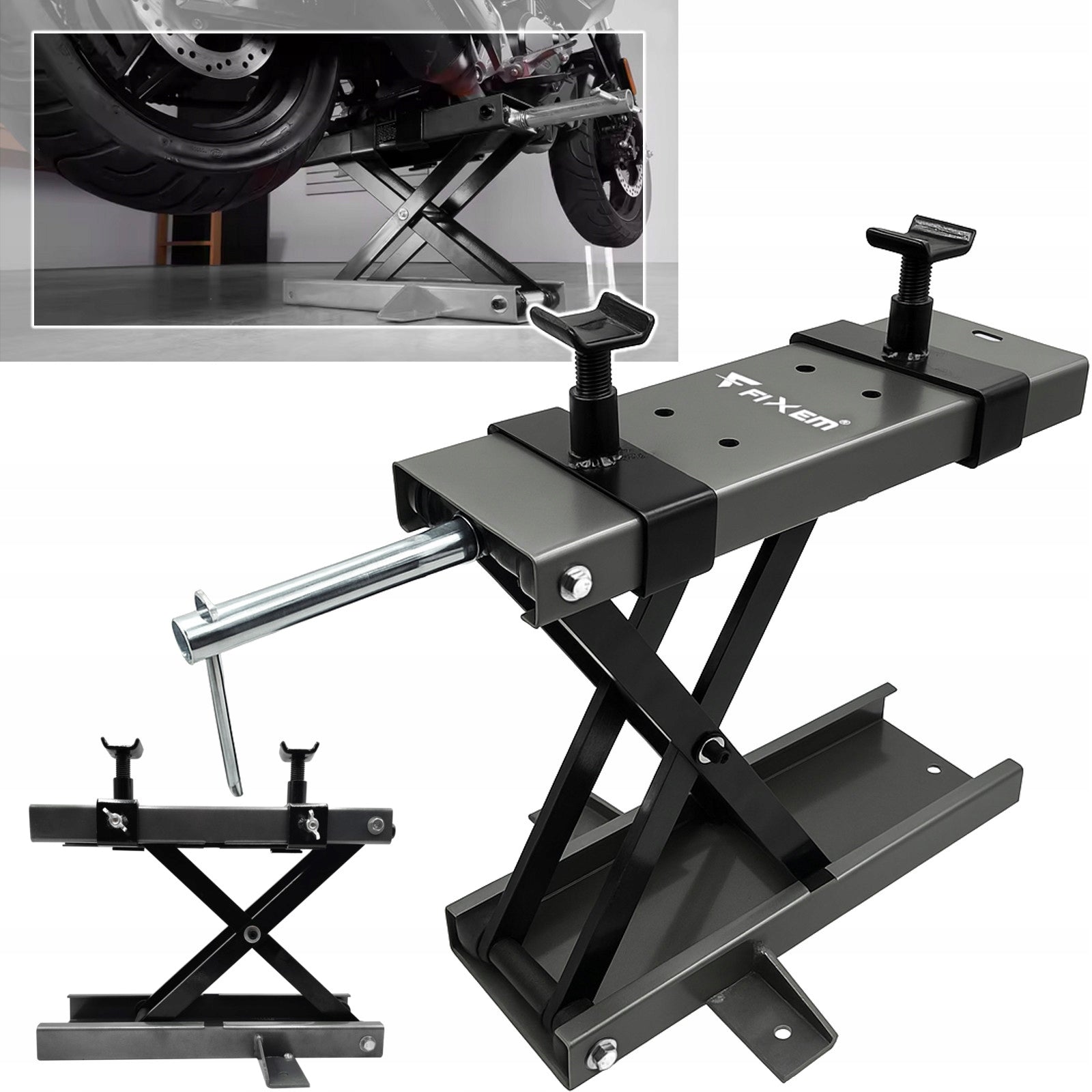MOTORCYCLE LIFT SCREW MECHANICAL STAND 500 KG 95-400mm