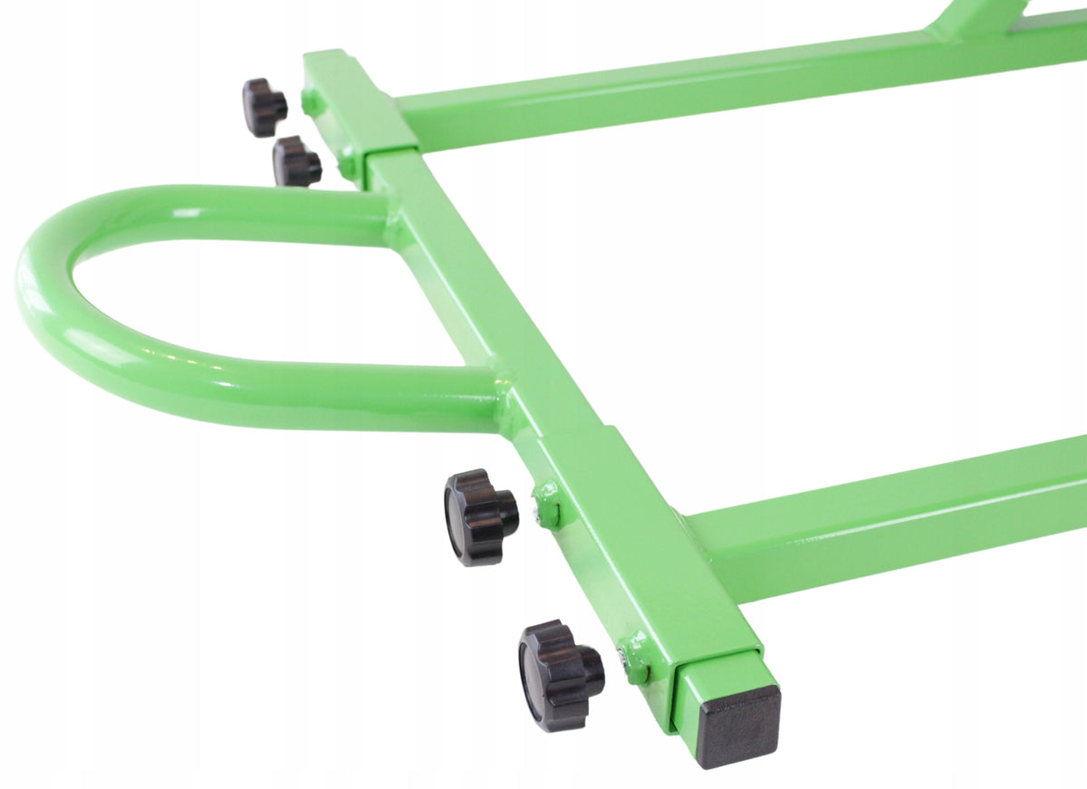 MOTORCYCLE LIFT STAND FOR REAR WHEEL GREEN Manufacturer code STOJAK PODNOŚNIK MOTOCYKLOWY NA TYLNE KOŁO