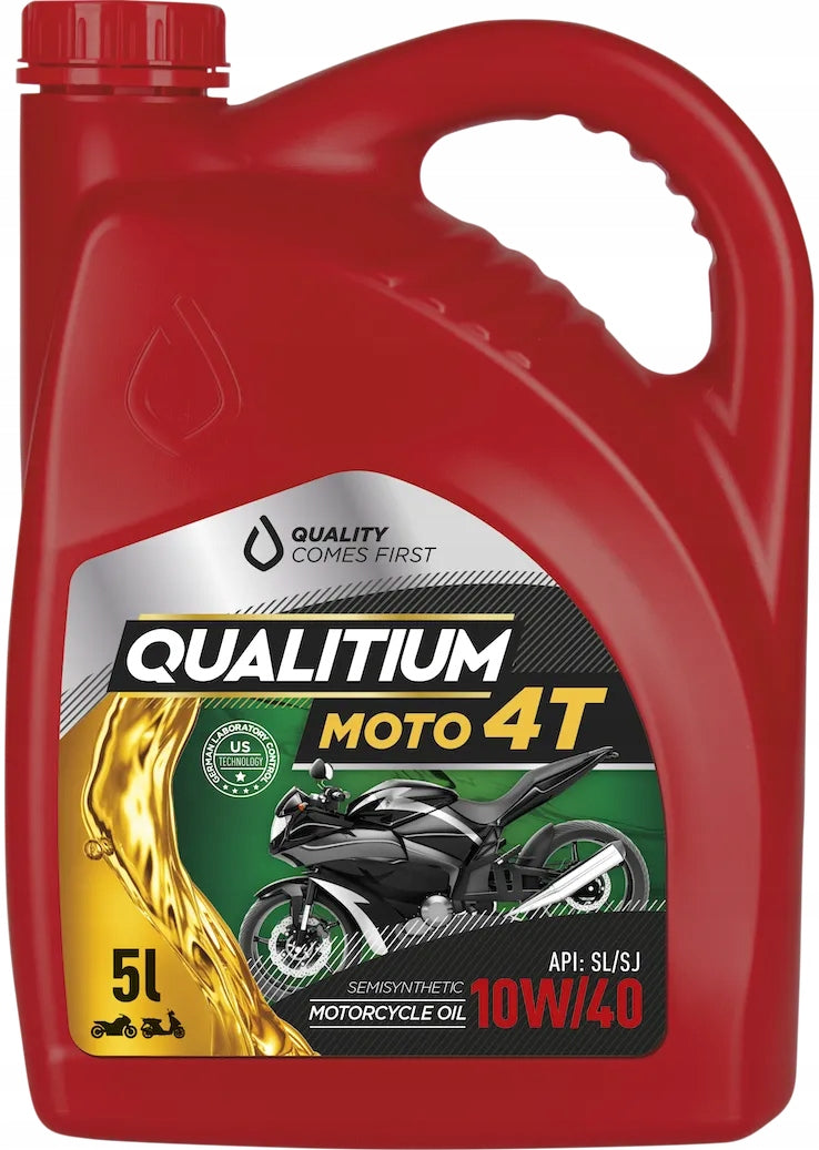 MOTORCYCLE OIL QUALITIUM MOTO 4T 10W40 5L