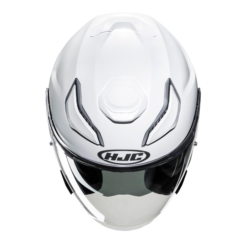 MOTORCYCLE OPEN HELMET JETT HJC F31 SOLID PEARL WHITE Manufacturer HJC
