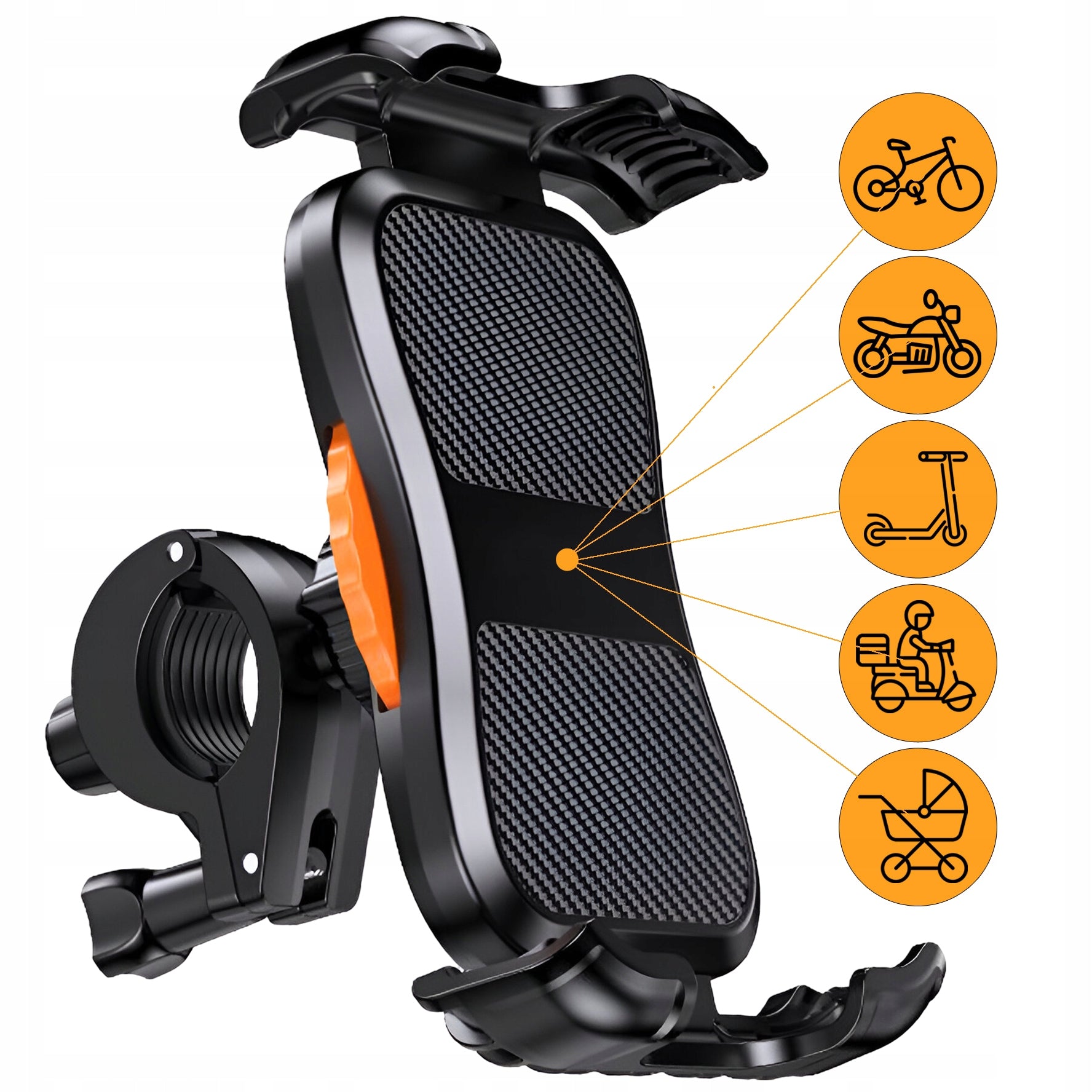MOTORCYCLE PHONE BIKE HOLDER HANDLEBAR HOLDER SHOCKPROOF Brand Allbag