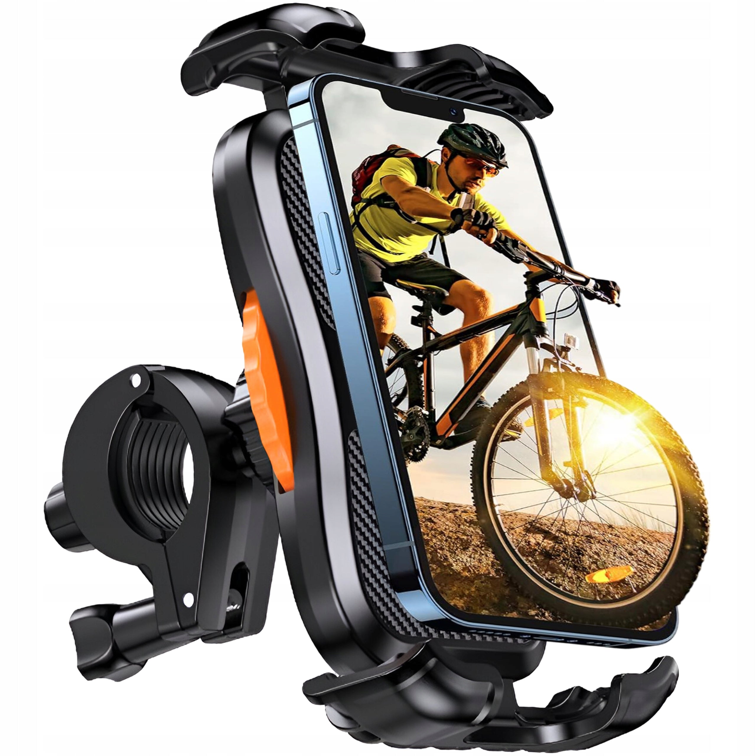 MOTORCYCLE PHONE BIKE HOLDER HANDLEBAR HOLDER SHOCKPROOF Manufacturer code UCHWYT ROWEROWY NA TELEFON MOTOCYKLOWY