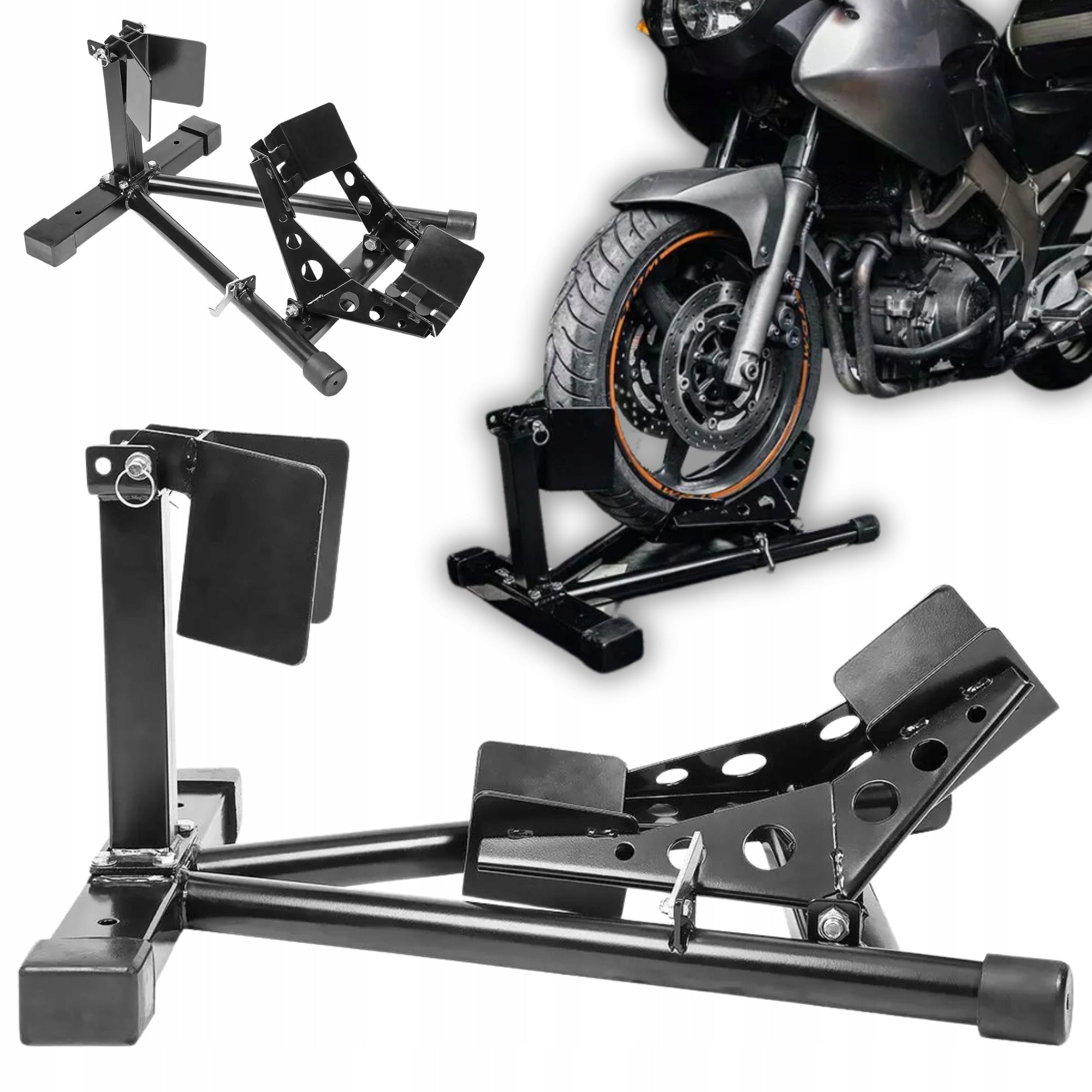 MOTORCYCLE STAND FOR FRONT WHEEL 19 INCHES 680 KG NEO TOOLS