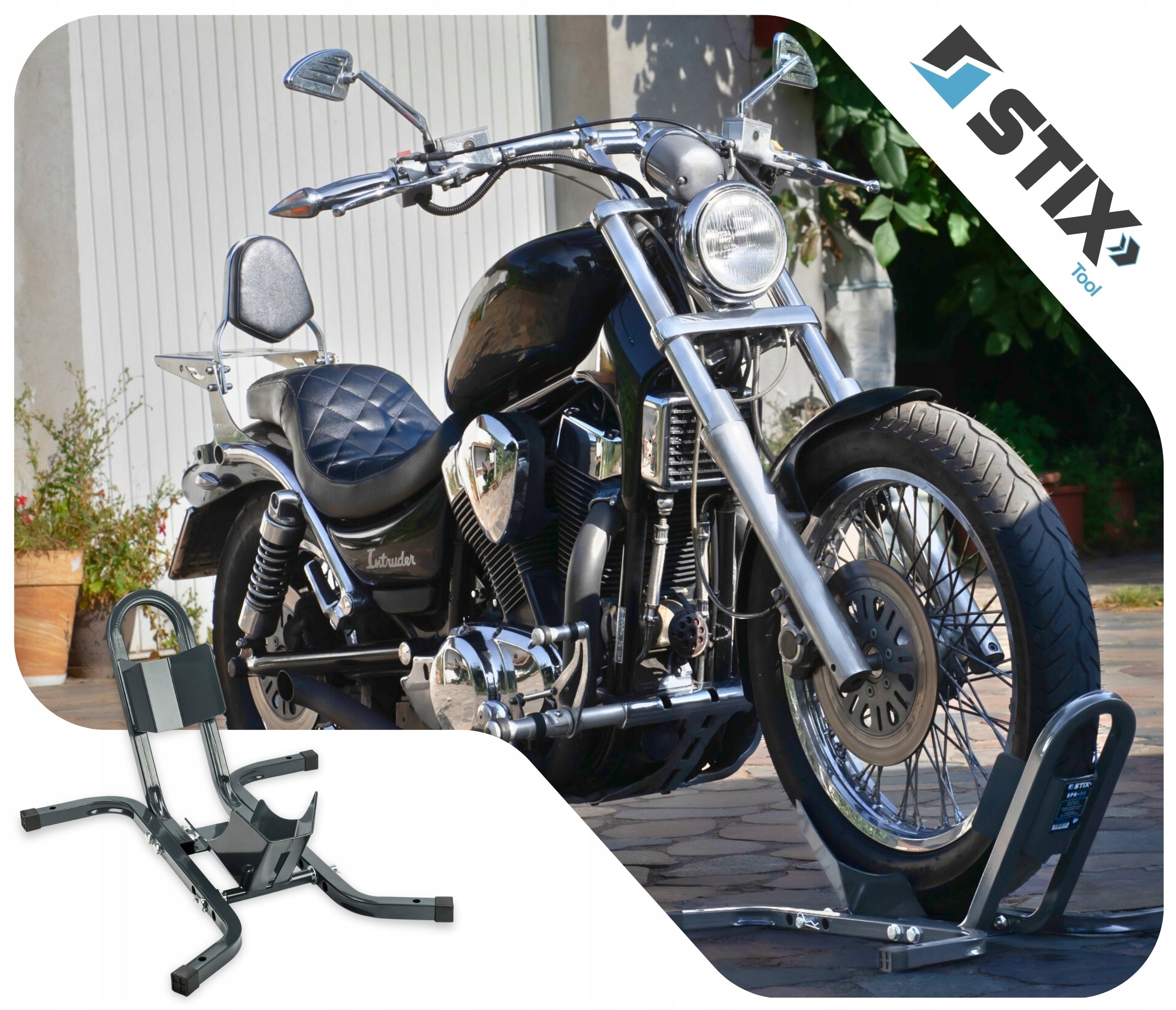 MOTORCYCLE STAND FOR FRONT WHEEL FROM 15 TO 21 INCHES 500 KG SPK-04 STIX Packaging status original
