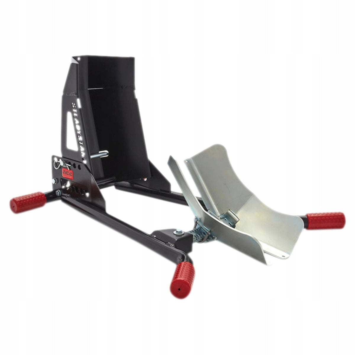 MOTORCYCLE STAND FRONT / REAR FOR MOTORCYCLE TRANSPORT 15-21' 90 / 200 mm Lifting capacity 300 kg