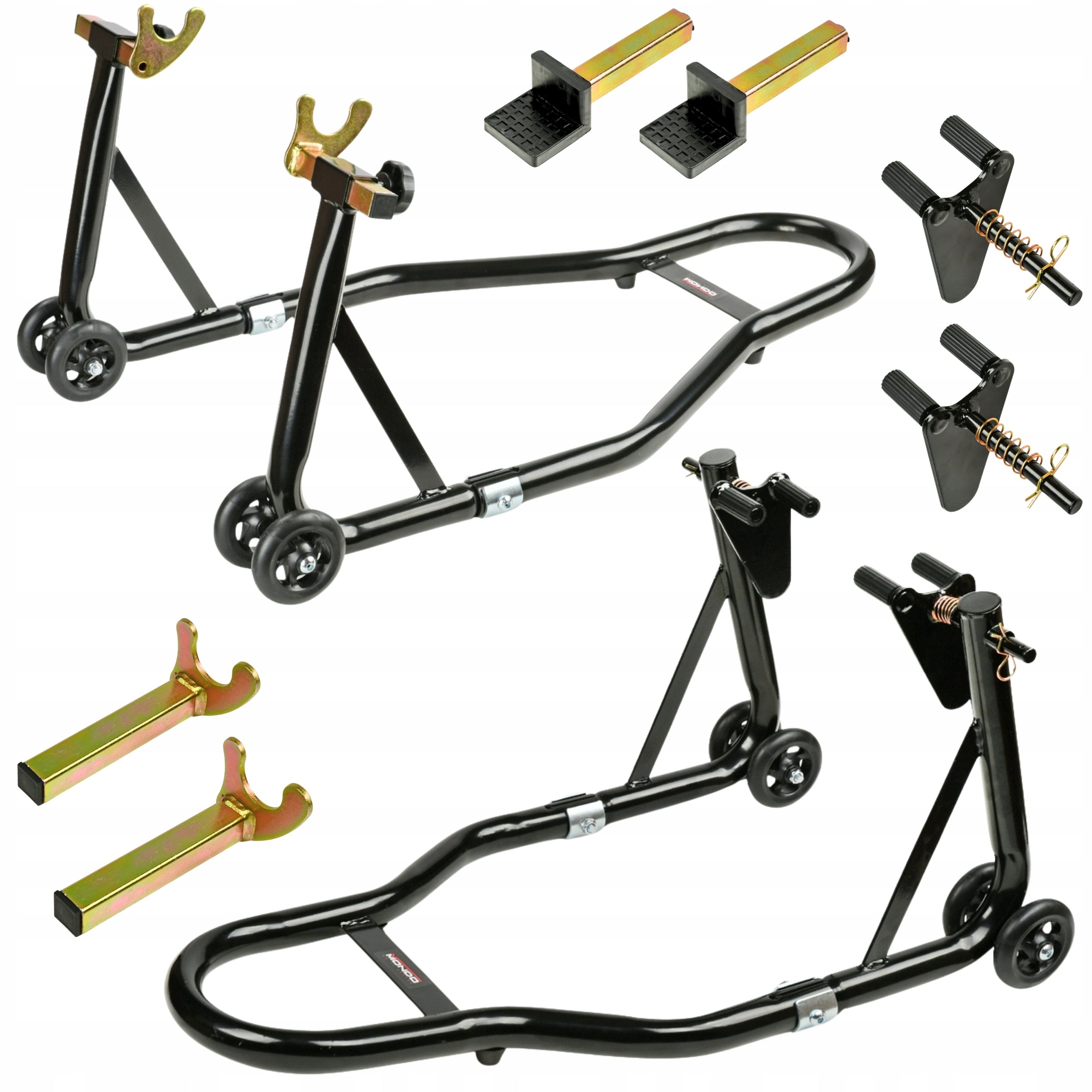 MOTORCYCLE STAND LIFT FOR MOTORCYCLE MOTORBIKE 340KG FRONT REAR COMBO SET