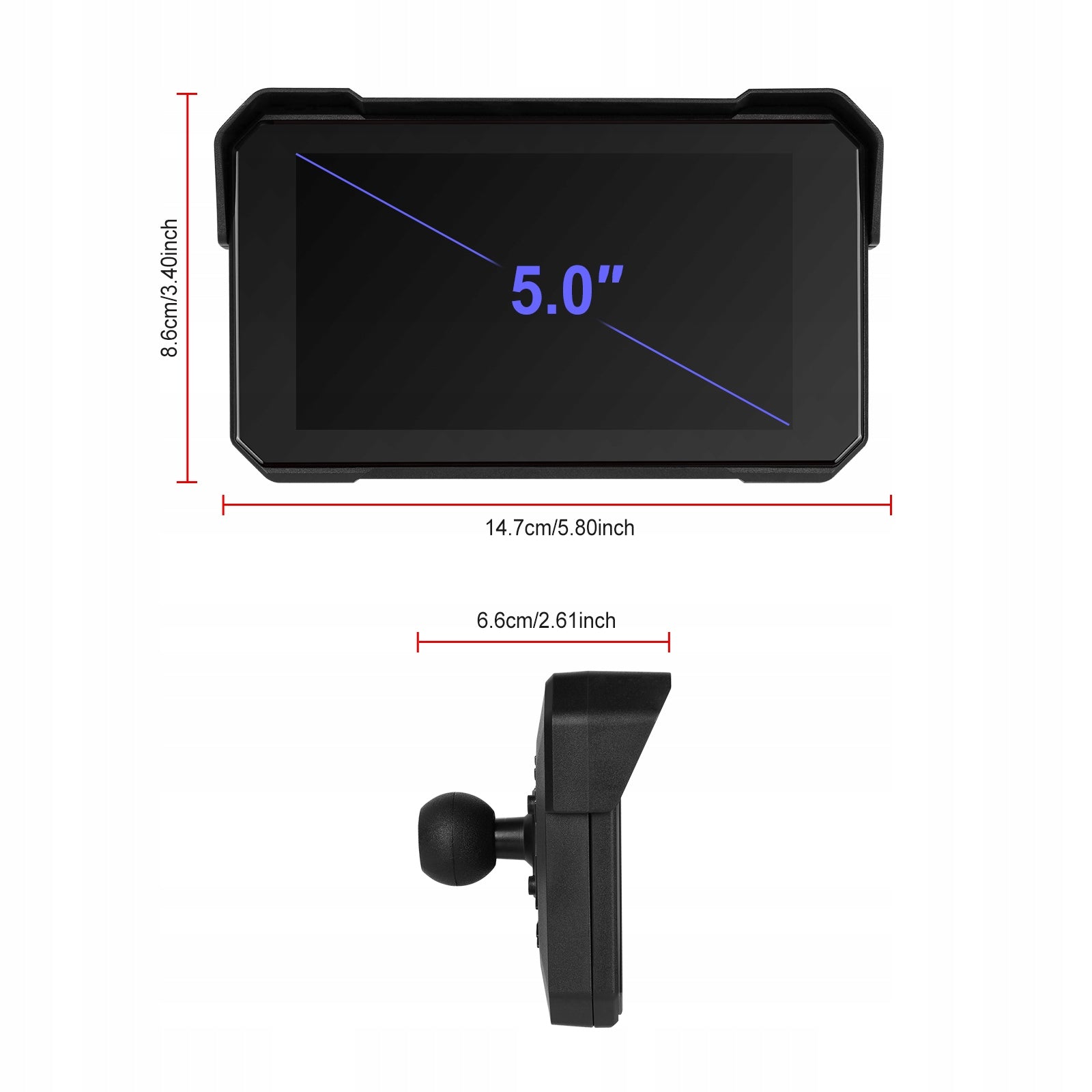 MOTORCYCLE STATION MULTIMEDIA TABLET NAVIGATION CARPLAY ANDROID AUTO 5" Packaging status original