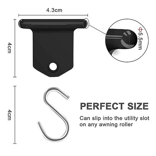 MOTORHOME AWNING HOOKS SET OF 17 PCS ACCESSORIES TENT METAL Manufacturer code Producent niezależny