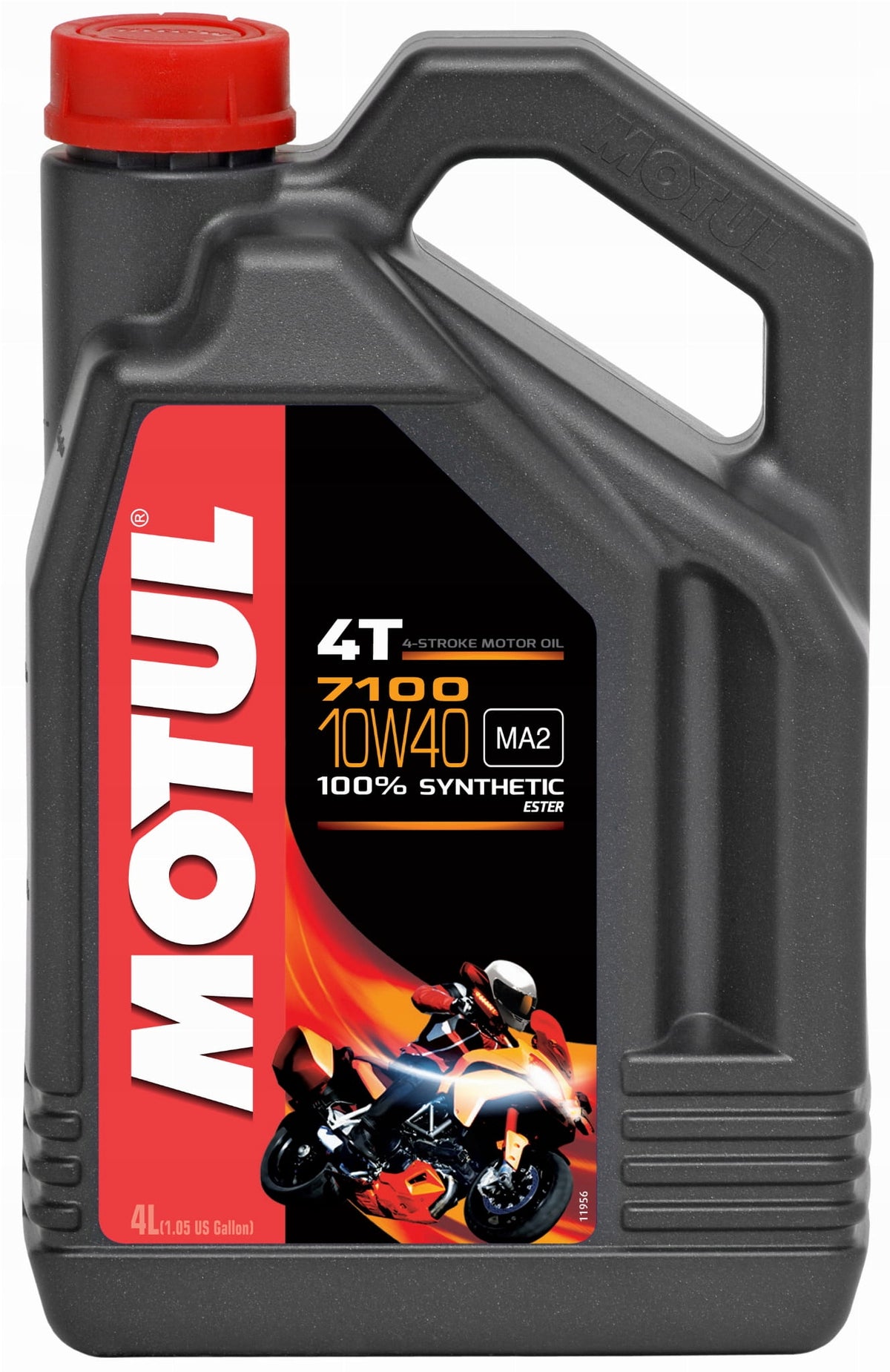 MOTUL OIL 10W40 4L 7100 MA2 4T / MOTORCYCLES Packaging volume 4 l