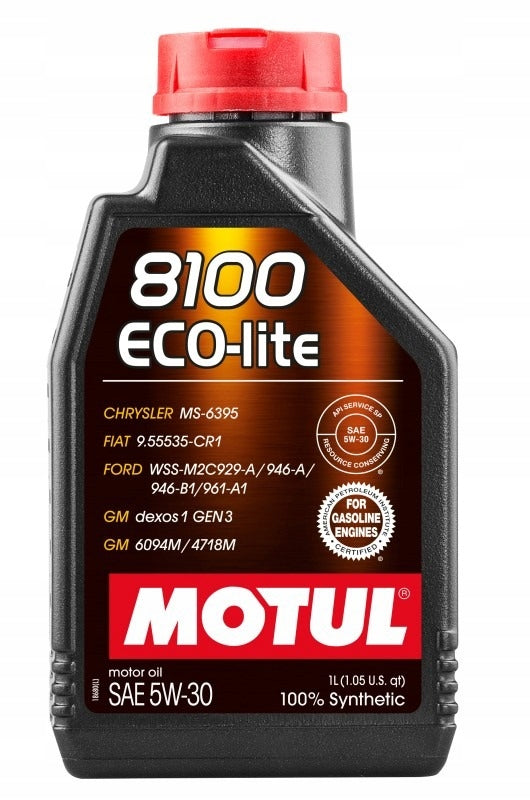 MOTUL OIL 5W30 1L 8100 ECO LITE SP-RC / GF-6A / GM DEXOS1 GEN3 / MS-6395 /