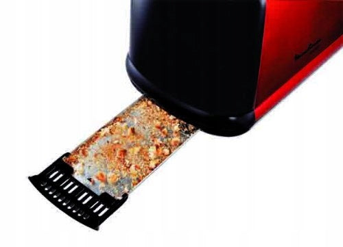 MOULINEX Toaster Stainless Steel Red Black Packaging status original