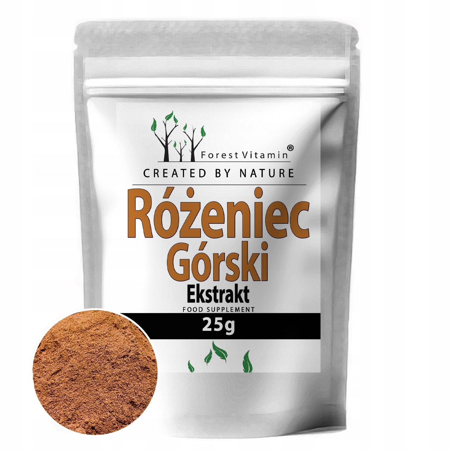MOUNTAIN ROSARY EXTRACT 25g 3% ROSAVIN 1% SALIDROSIDES FOCUS