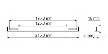 MOUNTING BRACKETS FOR LETTERBOX 217mm Anthracite Set Cheap Solid Number of pieces 10 pcs