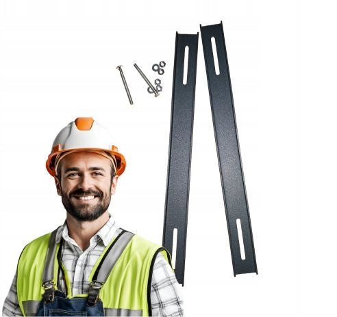 MOUNTING BRACKETS FOR LETTERBOX 217mm Anthracite Set Cheap Solid
