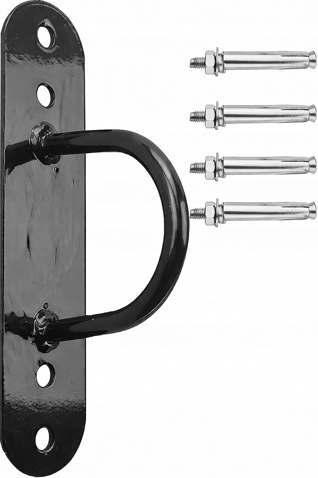 MOUNTING WALL / FLOOR MOUNT + SCREWS FOR FITNESS ROPES PROTONE - BLACK