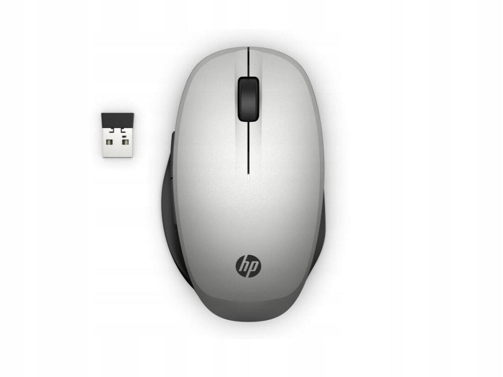 MOUSE HP DUAL MODE 6CR72AA BLUETOOTH 2.4 GHZ 3600 DPI SILVER 5 BUTTONS