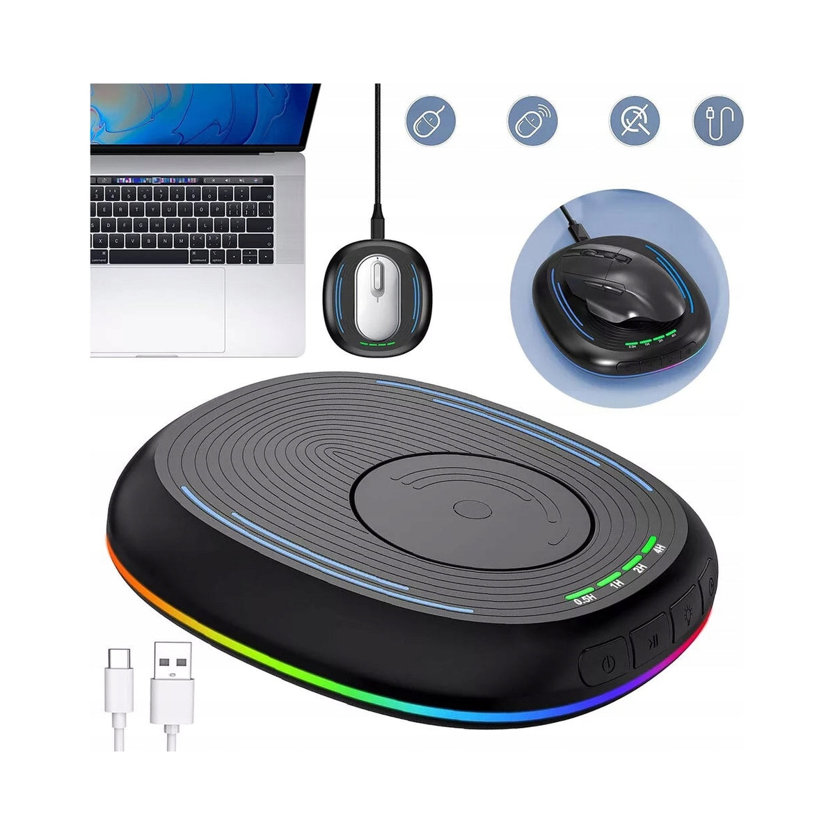 MOUSE JIGGLER MOVER WITH ADJUSTABLE TIMER MOUSE MOTION SIMULATOR MOUSE Manufacturer code 6PC0102BKUN