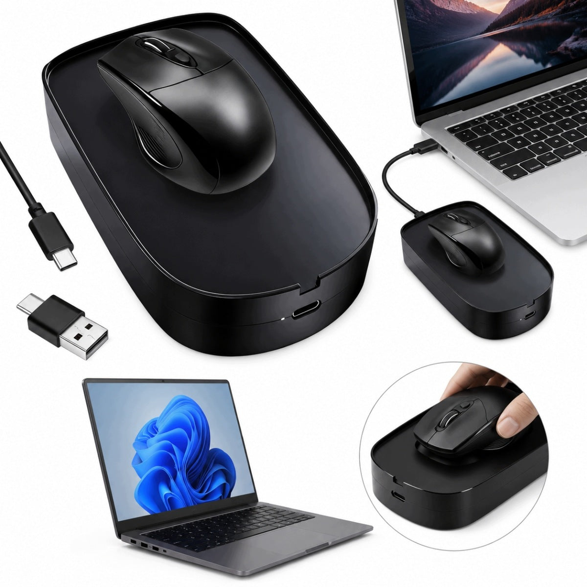 MOUSE JIGGLER WITHOUT MOUSE READER, UNDETECTABLE MOUSE MOTION SIMULATOR