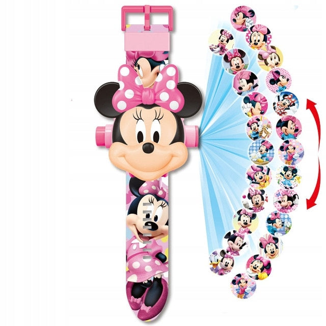 MOUSE MINNIE 3D DIGITAL WATCH WITH PROJECTOR CHILDREN'S WATCH Packaging status original