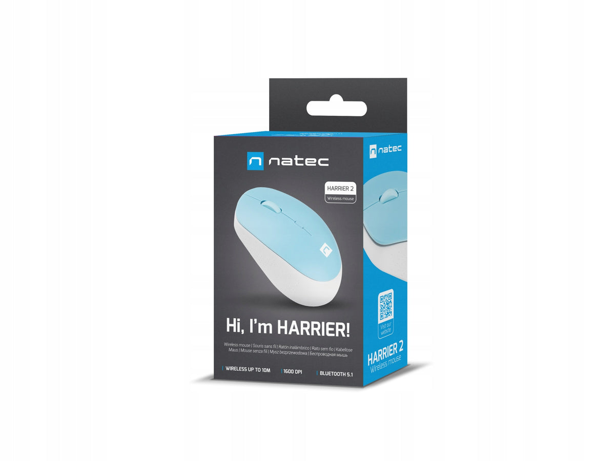 MOUSE NATEC HARRIER 2 WIRELESS 1600DPI BLUETOOTH 5.1 WITH SILENT CLICK Packaging status original