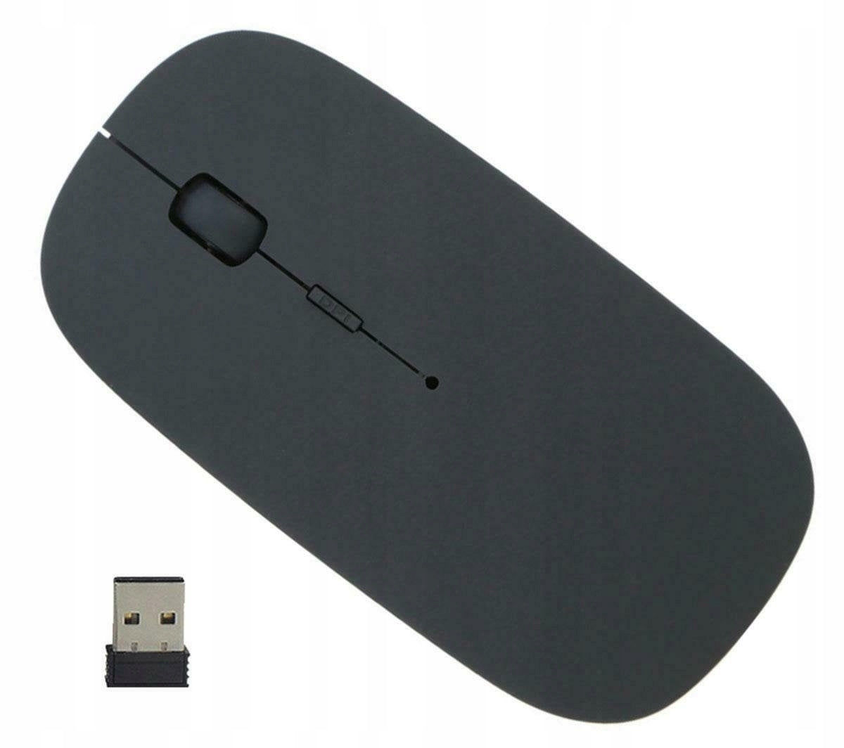 MOUSE OPTICAL MOUSE SLIM USB WIRELESS FOR LAPTOP PC 1600 DPI