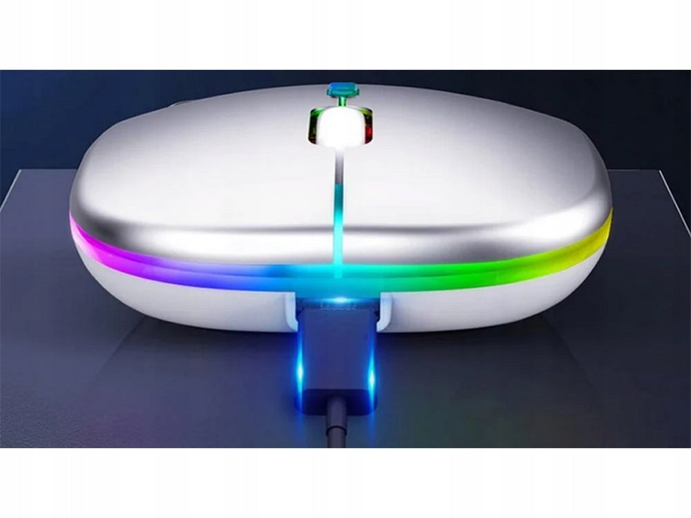 MOUSE OPTICAL MOUSE WIRELESS SLIM 2,4 GHz BLUETOOTH BACKLIT RGB Manufacturer Aptel