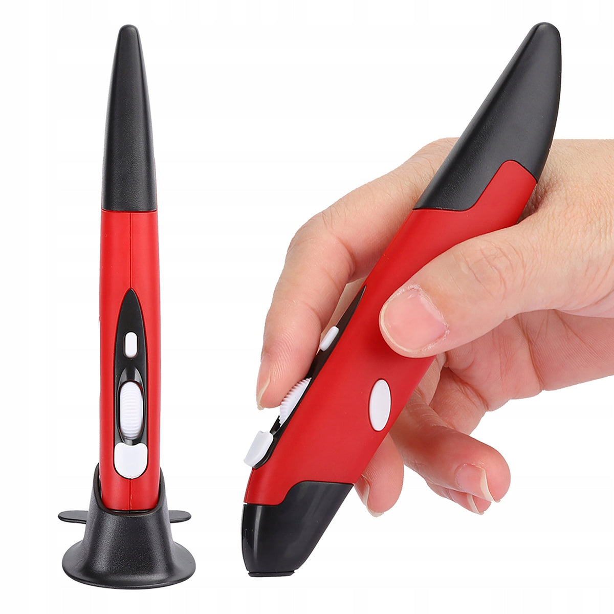 MOUSE OPTICAL PEN USB WIRELESS RED