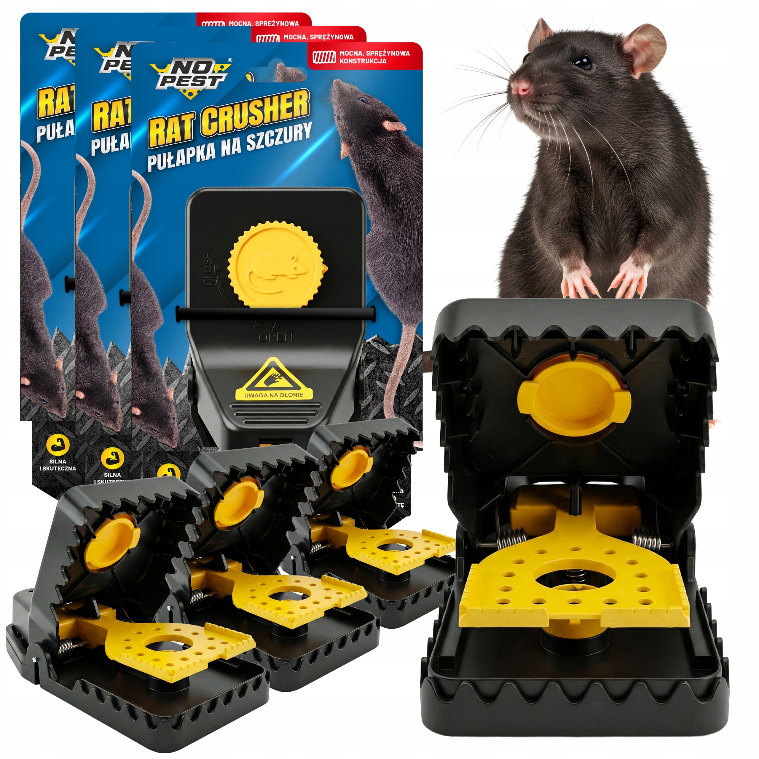 MOUSE RAT TRAP NO PEST PAW GUILLOTINE LIVETRAP AGAINST RATS