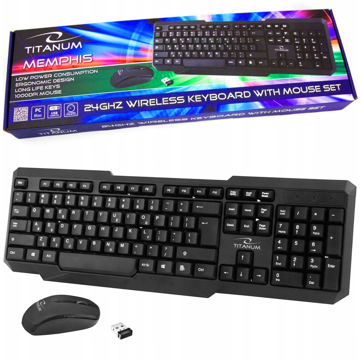 MOUSE SET AND WIRELESS SILENT KEYBOARD