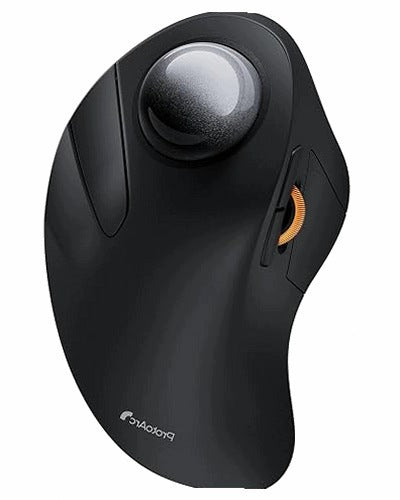 MOUSE TRACKBALL WIRELESS ERGONOMIC BLUETOOTH USB 2 4G FOR WORK