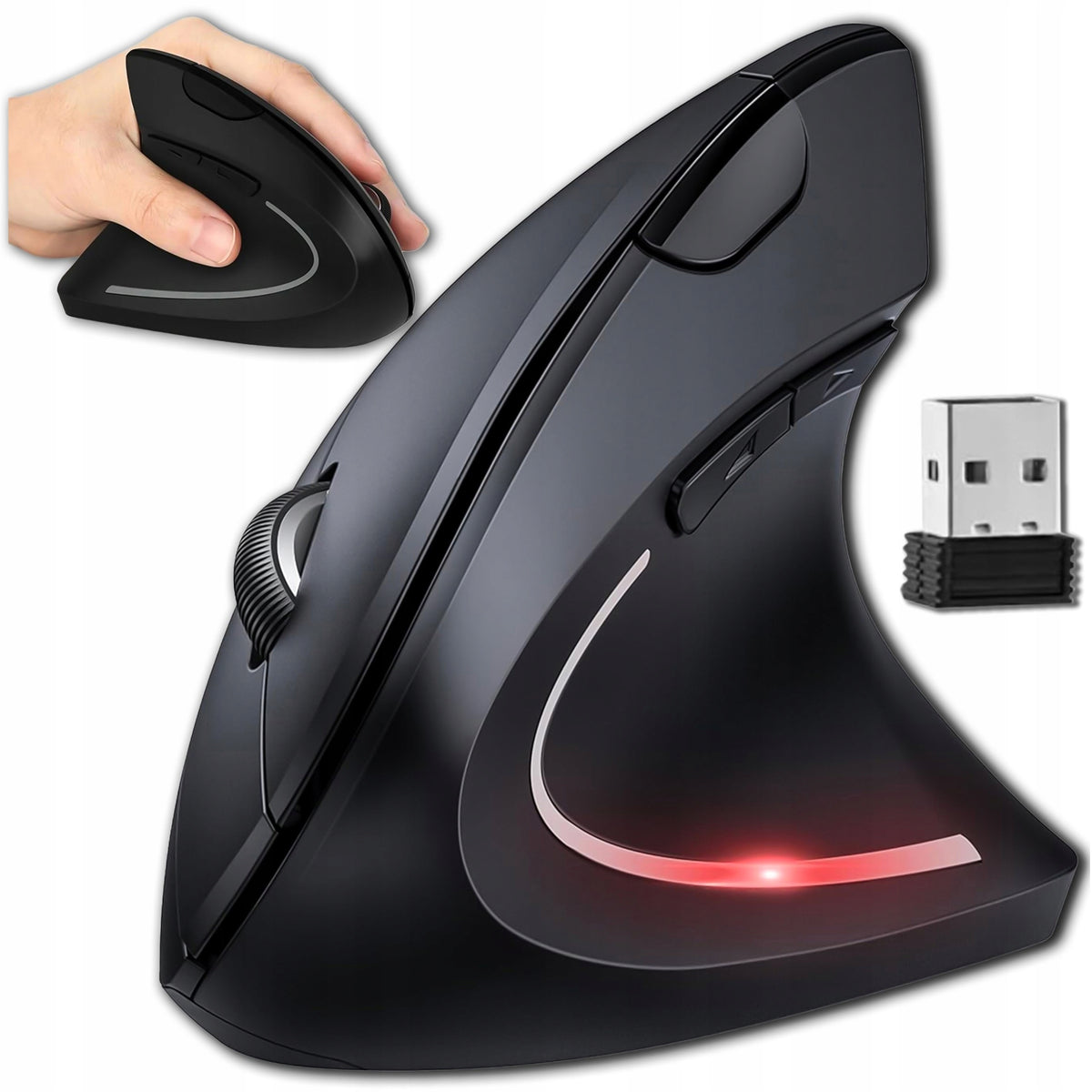 MOUSE Vertical MOUSE Ergonomic Wired USB 3.0 QUIET RIGHT