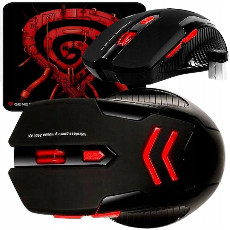 MOUSE WIRELESS GAMING MOUSE FOR GAMERS LED COMPUTER PAD RF