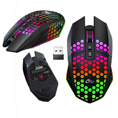 MOUSE WIRELESS GAMING MOUSE LED RGB FOR GAMER BACKLIT SENSOR Packaging status original
