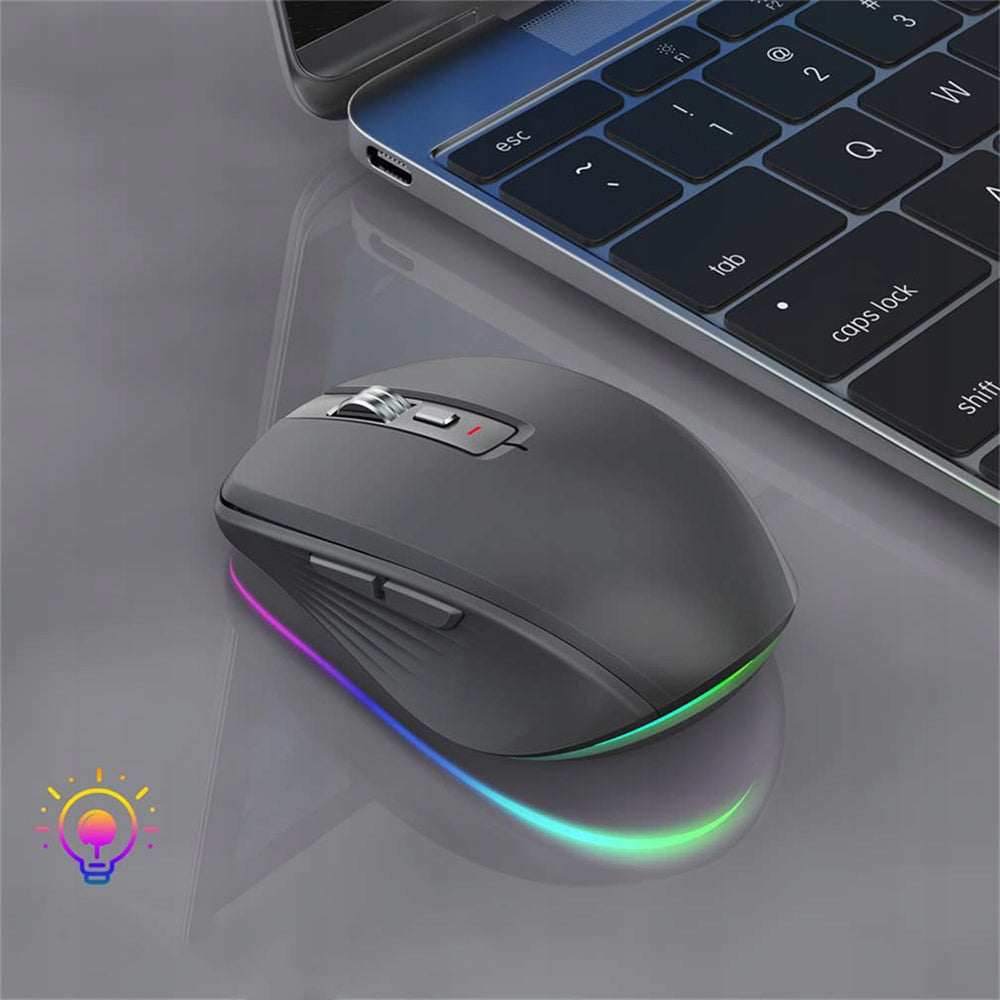 MOUSE WIRELESS GAMING MOUSE Quiet Bluetooth 6 RGB GAME BUTTONS Manufacturer no brand