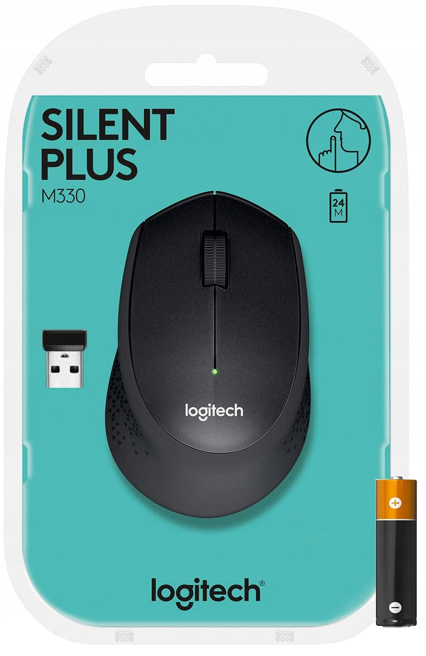 MOUSE WIRELESS MOUSE LOGITECH M330 SILENT PLUS ULTRA QUIET 1000DPI
