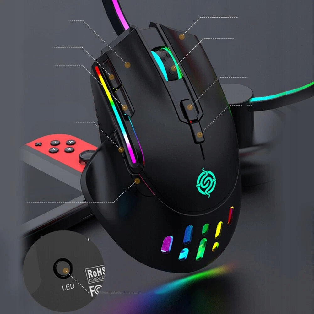 MOUSE WIRELESS OPTICAL GAMING MOUSE USB LAPTOP PC 3-mode DPI Model AJWWR4E